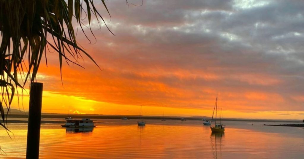 How Will You Replenish This Weekend? | Self-Care Ideas for Executive Women Sunset over water at Seventeen Seventy, Queensland — a reminder to slow down and replenish.