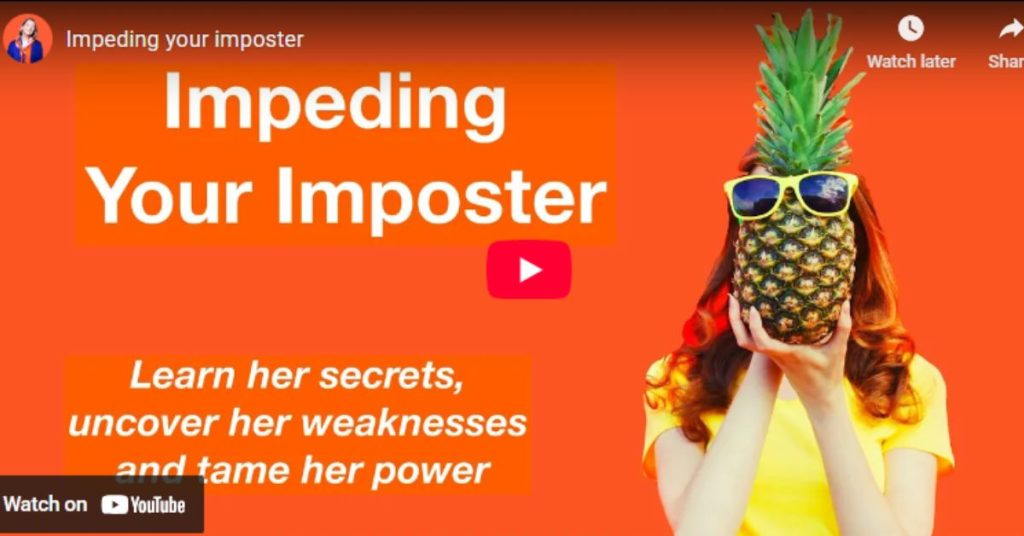 Imposter Syndrome Definition | Women Leading Women Australia Karen Brinkley speaking on camera for Women Leading Women Australia, explaining the imposter syndrome definition and first steps to address it.