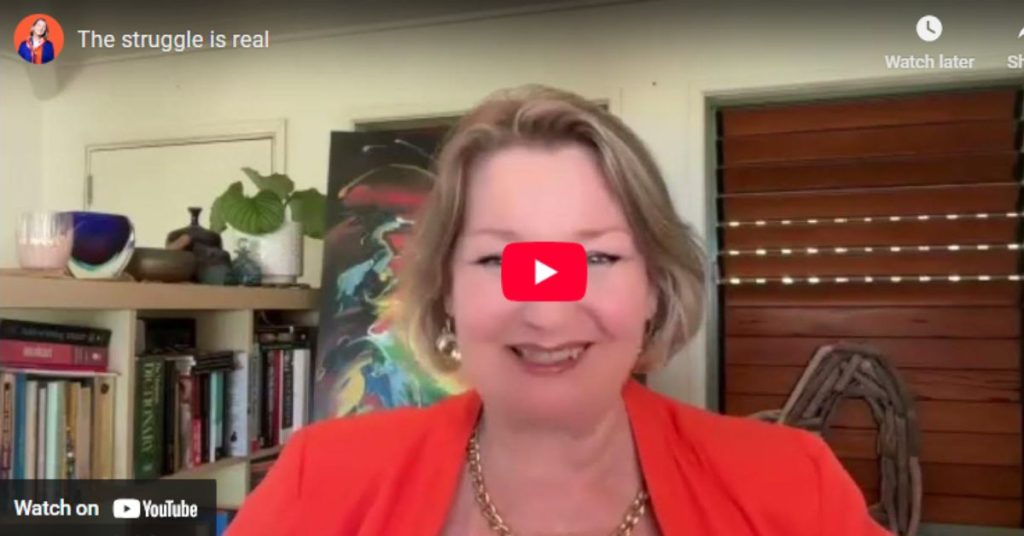 Imposter Syndrome Resources | Women Leading Women Australia Karen Brinkley speaking on camera for Women Leading Women Australia, sharing practical imposter syndrome resources for women leaders.