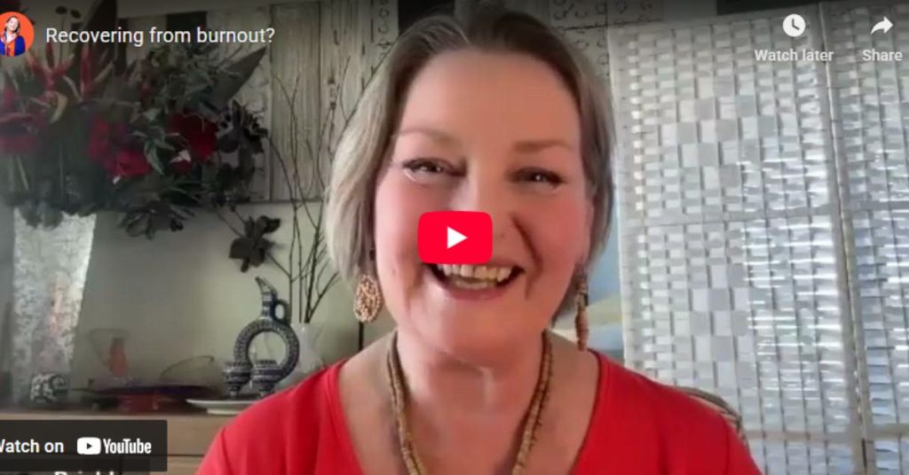Recovery from Burnout: Keep Going, Gently | Women Leading Women Australia Karen Brinkley speaking on camera for Women Leading Women Australia, sharing her personal message on recovery from burnout.