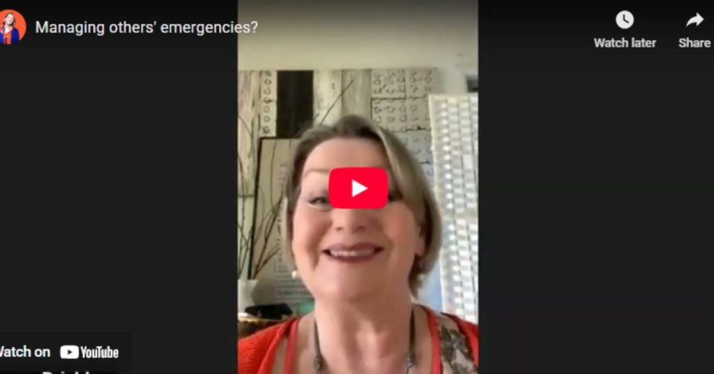 Setting Boundaries at Work | Women Leading Women Australia Karen Brinkley smiling during her video on setting boundaries at work, filmed for Women Leading Women Australia