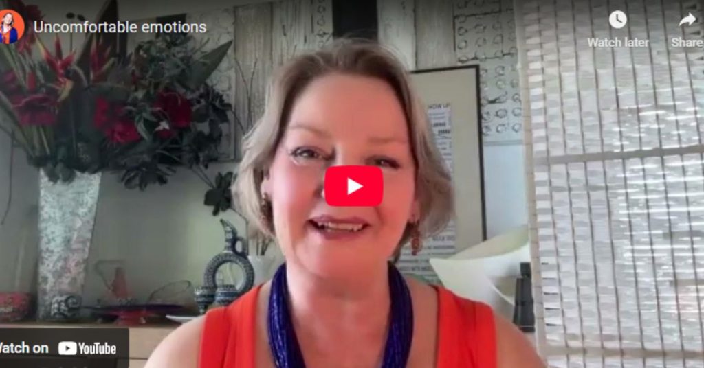How to Handle Uncomfortable Emotions | Women Leading Women Australia Karen Brinkley speaking on camera for Women Leading Women Australia, explaining how to recognise and release uncomfortable emotions.
